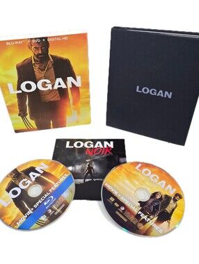 Logan (2017) Blu-ray + Noir Version DVD Photo Book w/Slip Target Exclusive EUC